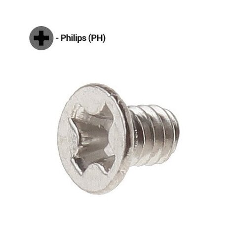 Запасные винты крестовые (потайные) - M2x3 мм. (2 шт)