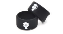 Вейп бэнд (Vape Band) черный EYES SKULL 22x10 мм.