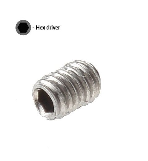 Запасные винты шестигранник - M3x4 мм. (2 шт)