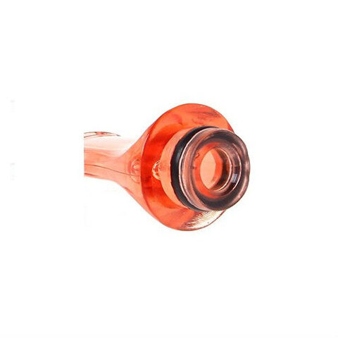 Дрип тип (Drip Tip) 510 Flat RED (Акриловый, плоский)