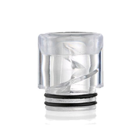 Дрип тип (Drip Tip) 810 Plastic WHITE Spiral