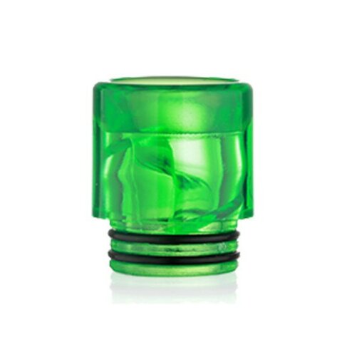Дрип тип (Drip Tip) 810 Plastic GREEN Spiral