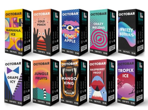 Набор OCTOBAR SALT - Mango KING 50 mg. (10 ml.)