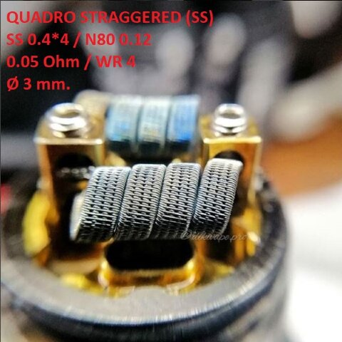 Спираль HM Quadro staggered - SS (2 шт. - пара)