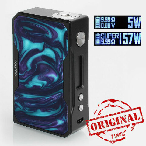 Бокс мод VooPoo Drag Resin 157W Turquoise Black (Оригинал)
