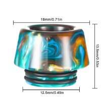 Дрип тип (Drip Tip) 810 Bore Wide GREEN