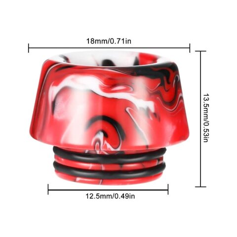 Дрип тип (Drip Tip) 810 Bore Wide RED