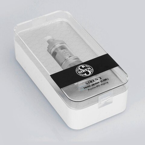 Обслуживаемый атомайзер Digiflavor Siren 2 MTL GTA 24 mm. 4.5ml Silver (Оригинал)