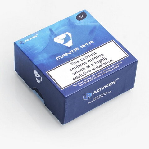 Обслуживаемый атомайзер Advken Manta RTA - 3.5ml & 5ml Silver (Оригинал)
