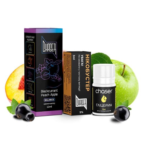 CHASER BLACK - Blackcurrant Peach Apple (30 ml.)