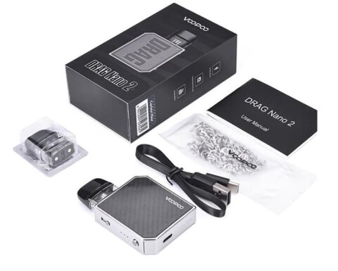 Voopoo Drag Nano 2 800 mAh Carbon Fiber (Оригинал)