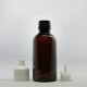 Пластиковые бутылочки 100 мл темный пластик, прозрачный
